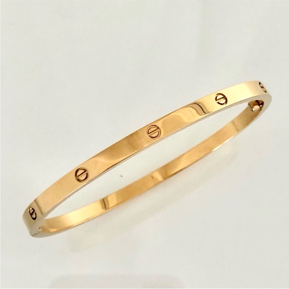 Gold Screw Small Model Bracelet - Picture 8 of 11